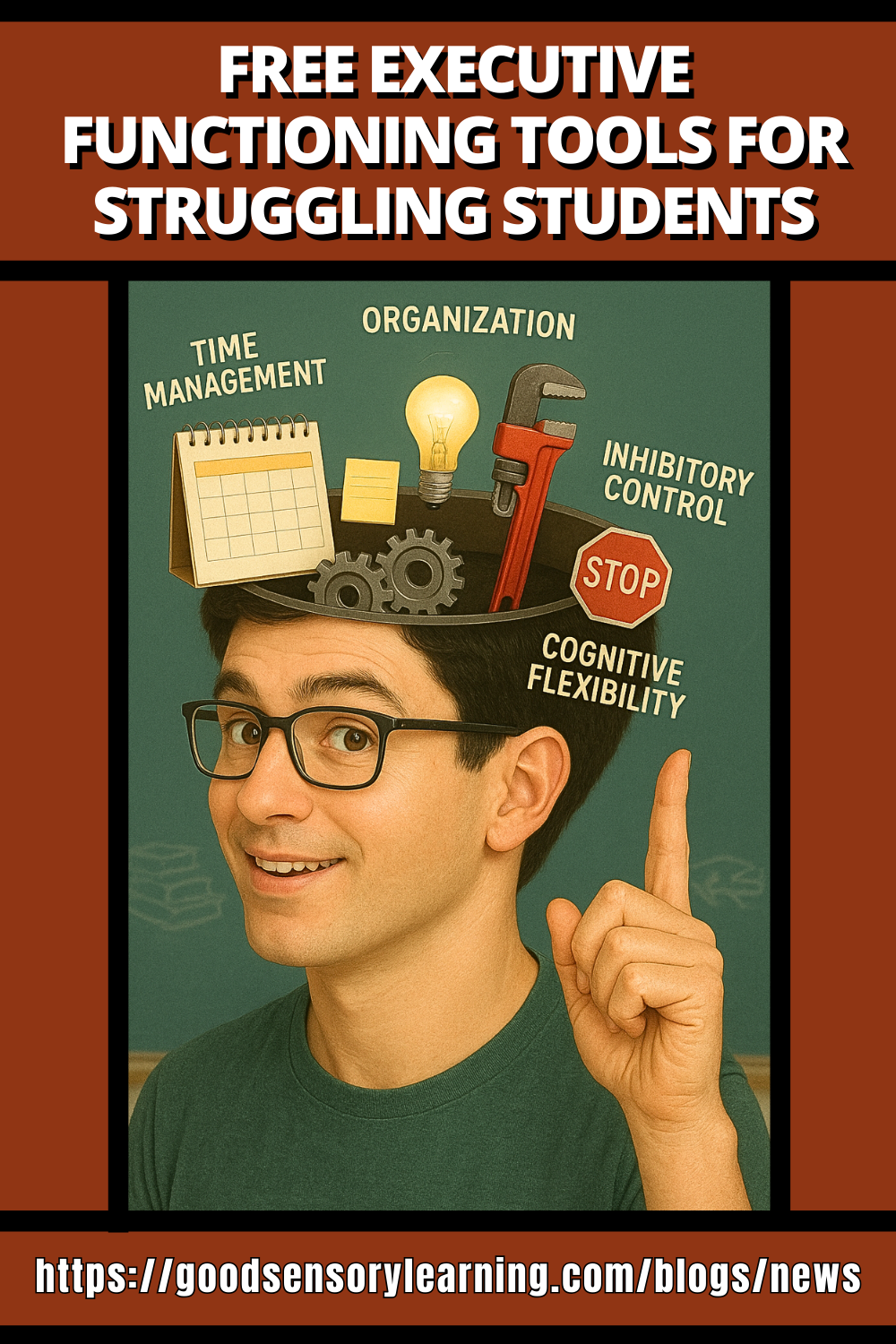 Free executive functioning tools for struggling students focusing on time management, organization, and cognitive flexibility