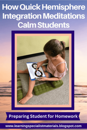 How Quick Hemisphere Integration Mediations Calm Students