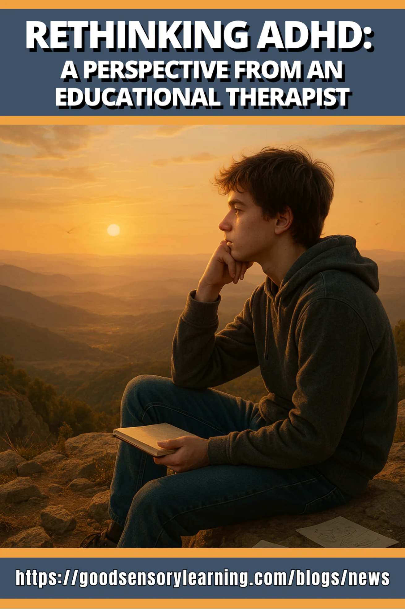 Educational therapist perspective on ADHD and executive functioning, featuring a reflective student