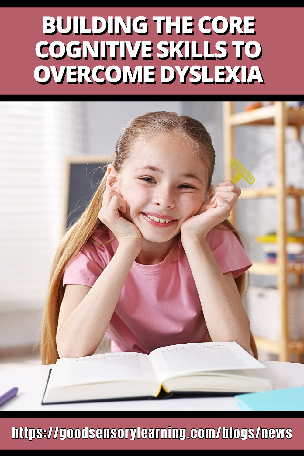 Student reading with confidence while developing core cognitive skills that support dyslexia and reading success.