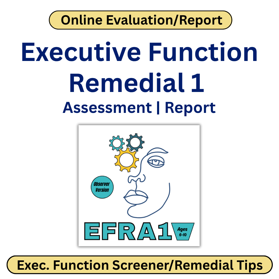 Logo of a face with cogs on a white background of the Assessment
