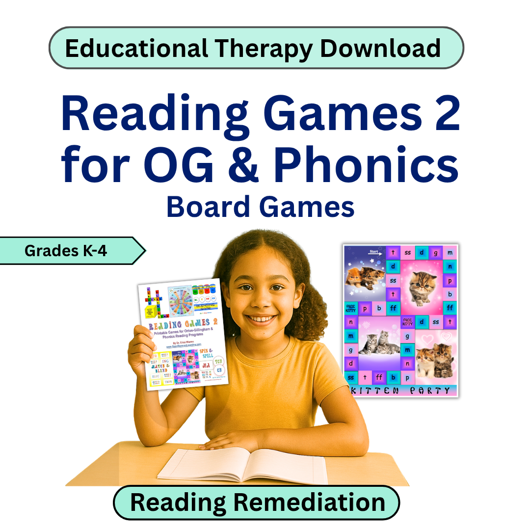 Girl holding a book with educational games for reading and phonics, on a white background.