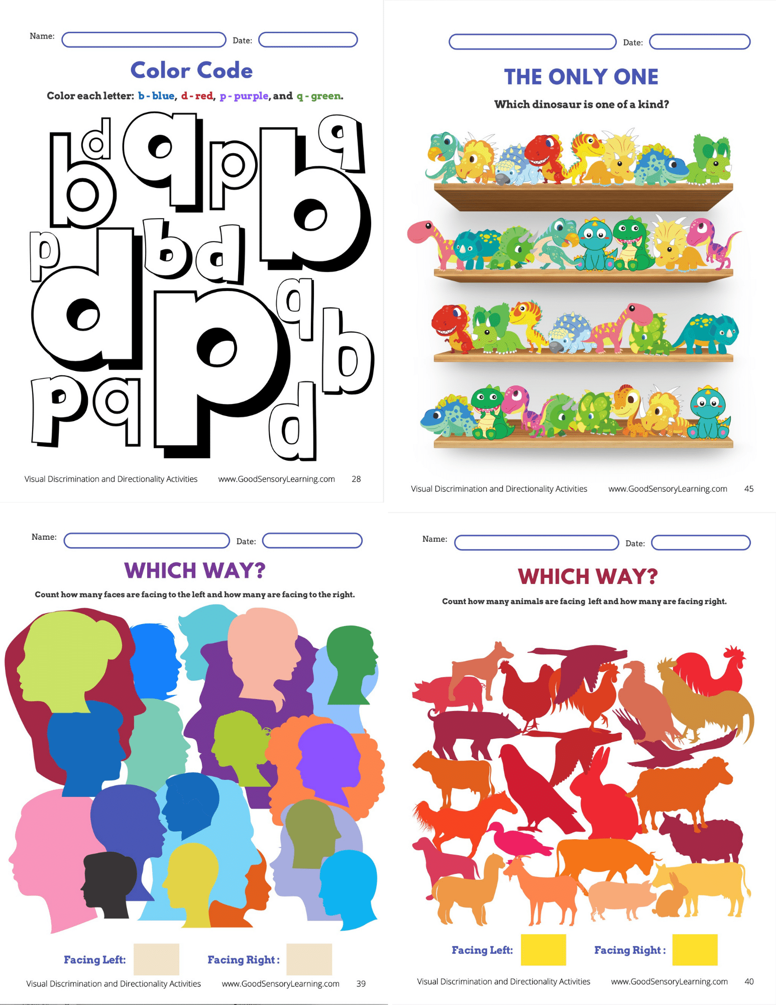 4 colorful activities that strengthen directionality skills