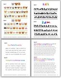 Eye tracking pages with animals and words