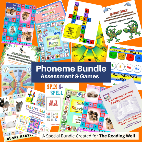 collage of all publication covers in the Phoneme Bundle