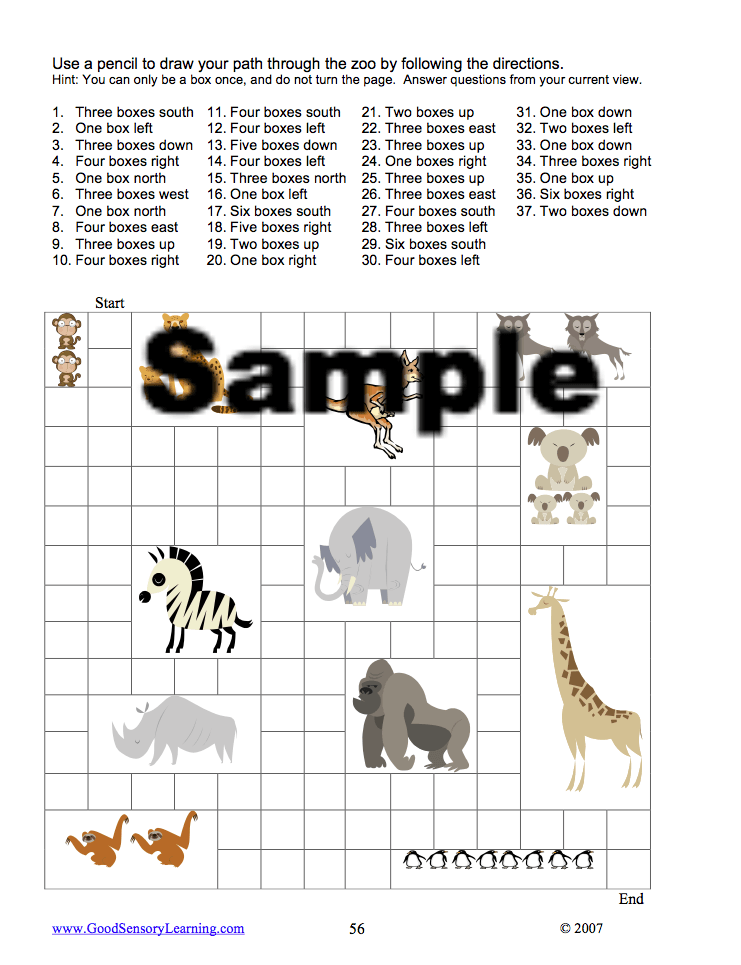 A maze around a zoo activity
