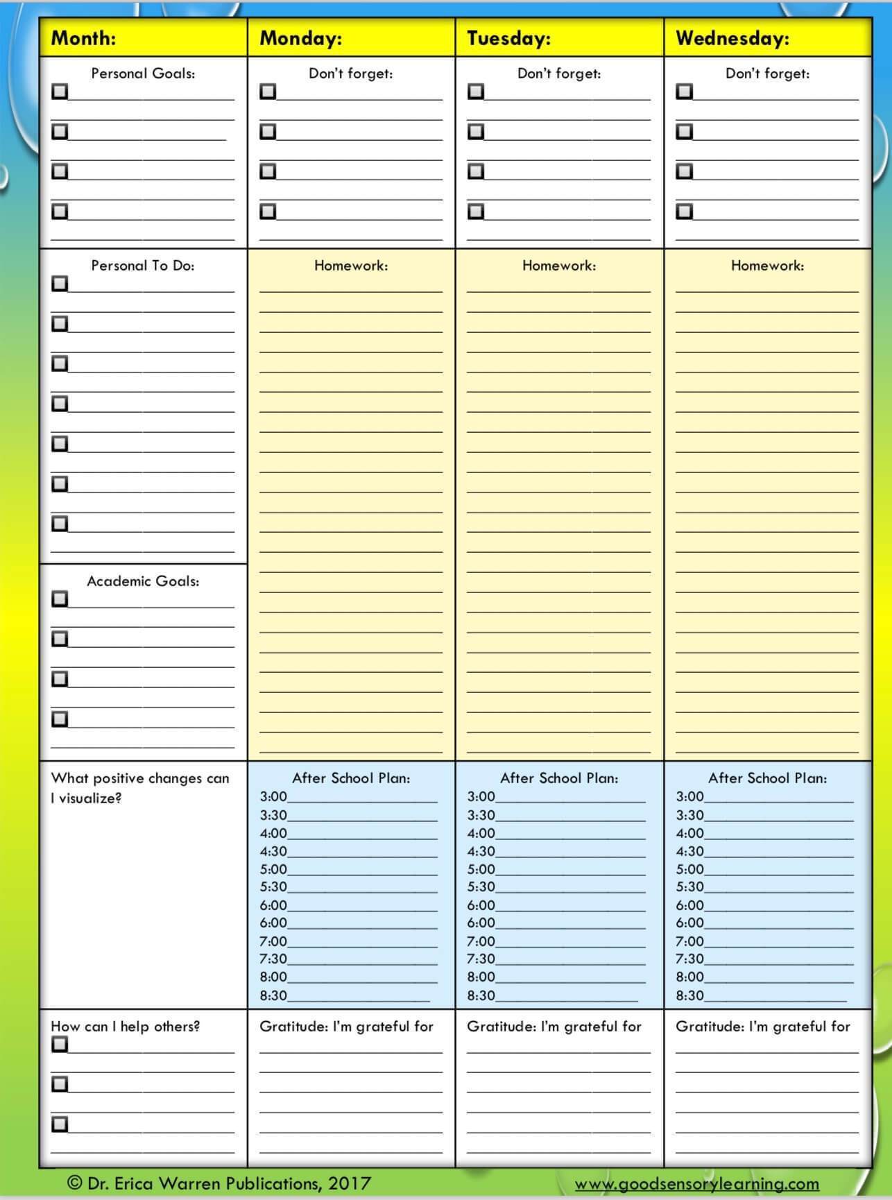 ultimate planner sample page