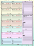 Sample planner page