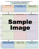 writing organizer sample page