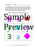 working memory activities with numbers, letters, and shapes
