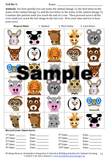 Working Memory game with animals in a grid