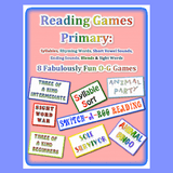 Colorful cover for reading games primary