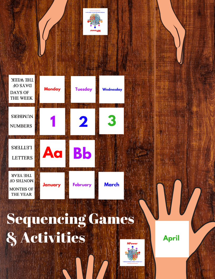 Two kids playing MPower Sequencing Games