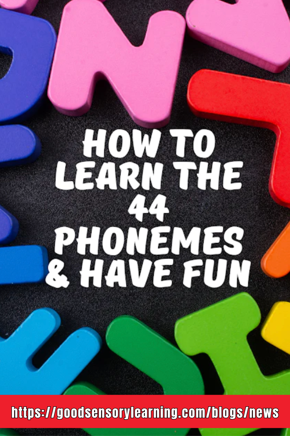 How to learn the 44 phonemes through fun multisensory phonics activities, featuring colorful letter tiles for early reading and dyslexia support