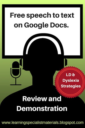 Free Speech to Text on Google Docs Helps Dyslexic Students