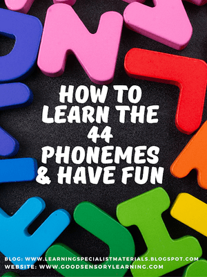 How to Learn The 44 Phonemes and Have Fun