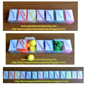 Learning Place Value with Pompoms and Pill Boxes