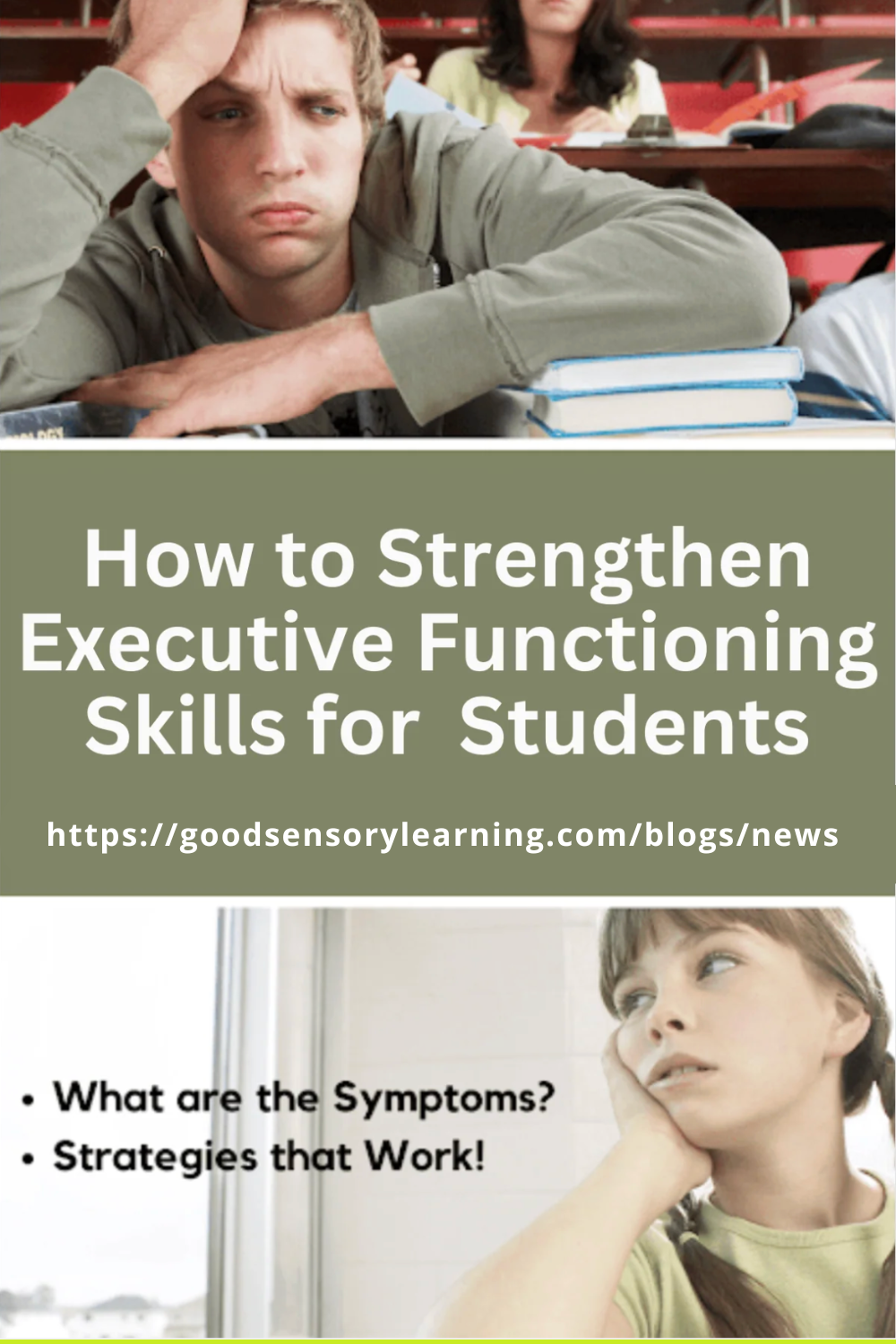 Student appearing overwhelmed while studying, illustrating challenges with executive functioning skills and the need for effective learning strategies