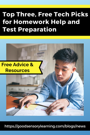 Top Three, Free Technology Picks for Homework Help and Test Preparation
