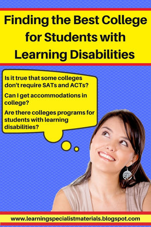 Finding the Best College for Students with Learning Disabilities