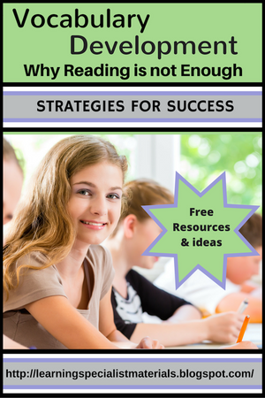 Vocabulary Development: Why Reading is Not Enough