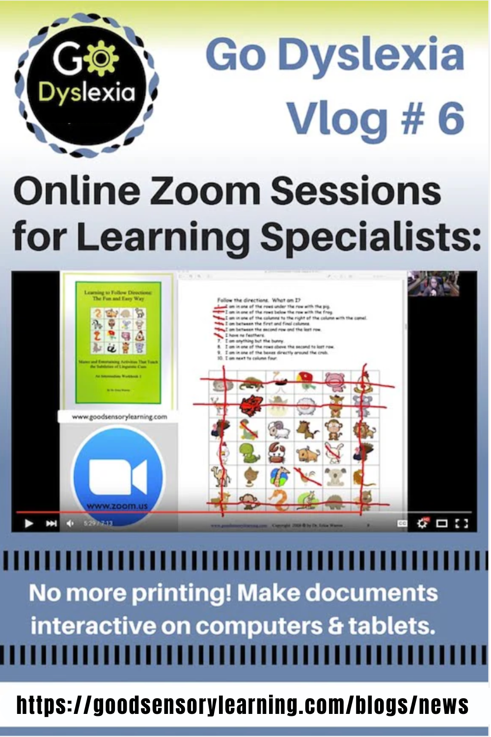 Online Zoom Sessions for Learning Specialists: Making Documents Interactive
