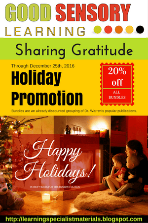 Good Sensory Learning Coupon: Sharing the Gratitude Holiday Promotion