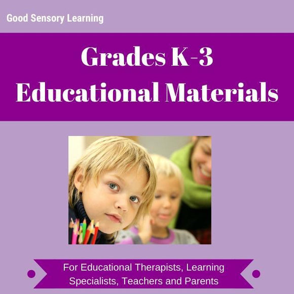 Grade K-3 learning activities
