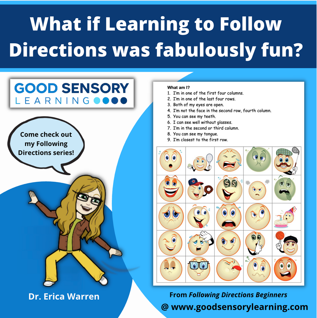 Following Directions, Games, Activities & Courses