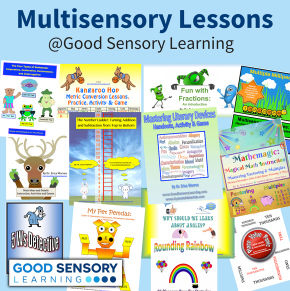 Collage of Dr. Warren's Multisensory Lessons