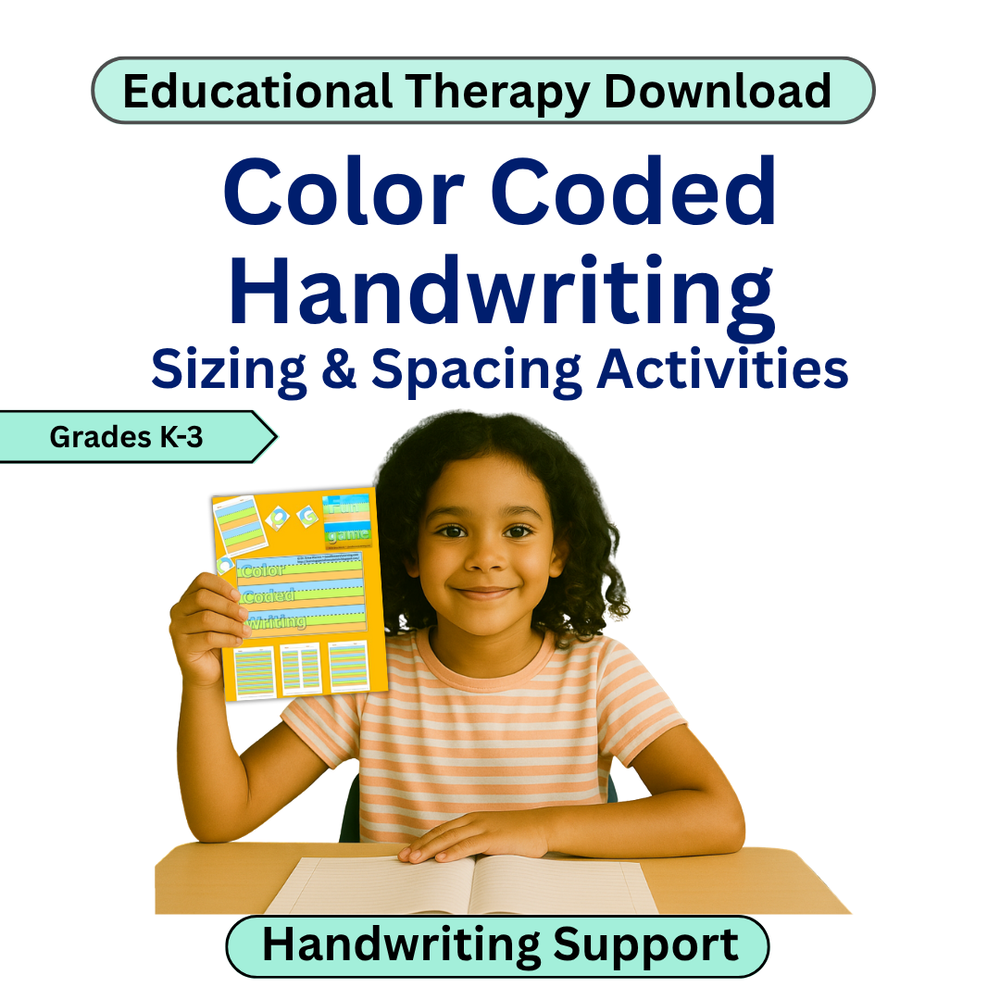 Color Coding Writing Chart Writing Activites - Colour Coded Handwriting - Grades 1 to 3