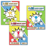 collage of three executive function workbooks bundle