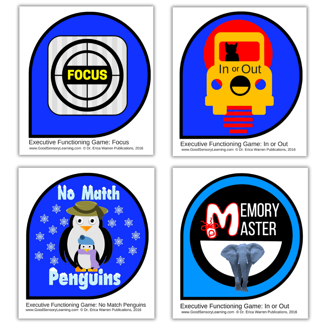 Card Games Images from the  Executive Functioning Bundle