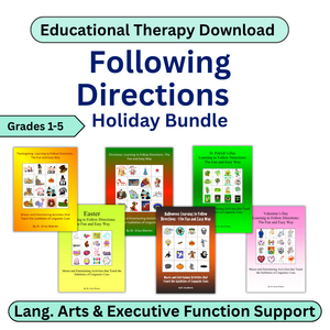 Following Directions Holiday Bundle | Seasonal Language Games