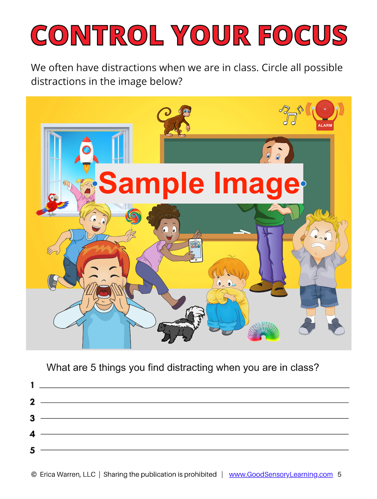 Inhibitory Control | Executive Functioning Skills Workbook | Elementar ...