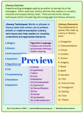 Mastering Literary Devices Handout
