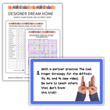 Multisensory multiplication activities featuring a designer dream home math game and hands-on finger strategies to strengthen multiplication fluency and problem-solving skills