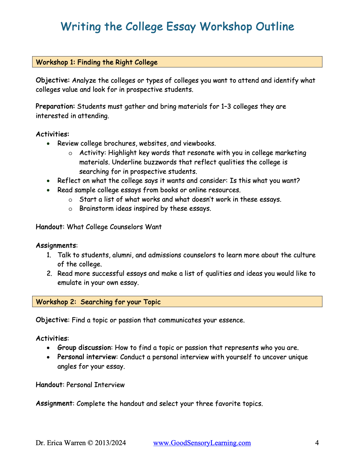 Inside look at the table of contents