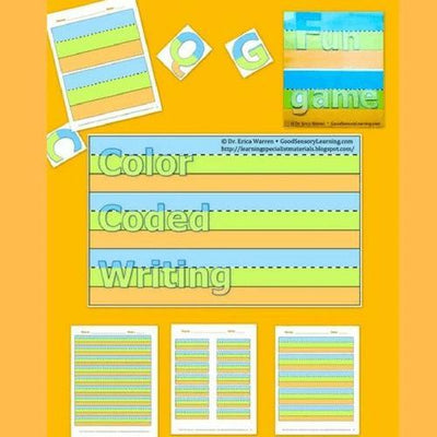 Color Based Writing Writing Activites - Colour Coded Handwriting - Grades 1 to 3