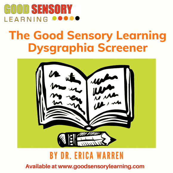 Book and pencil is cover for dysgraphia screener