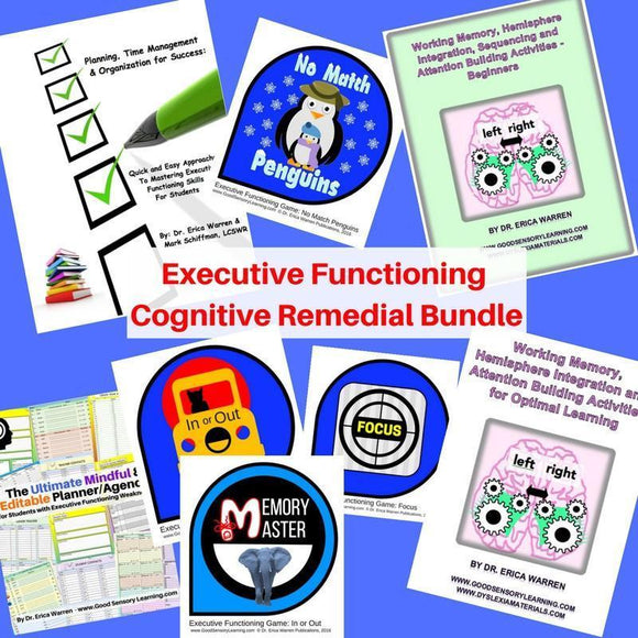 Collage of Dr. Warren's Executive Functioning Publications