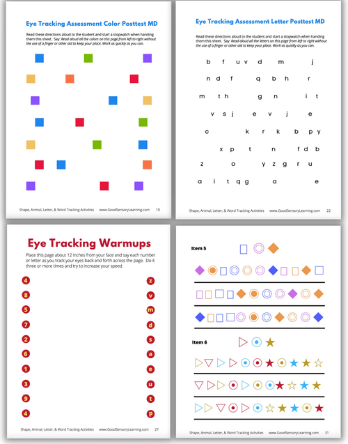 Visual Tracking | Assessment & Activities