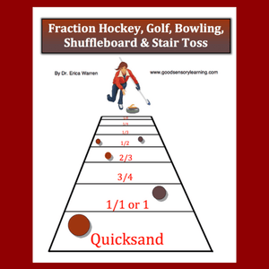 Image of fraction shuffle board game