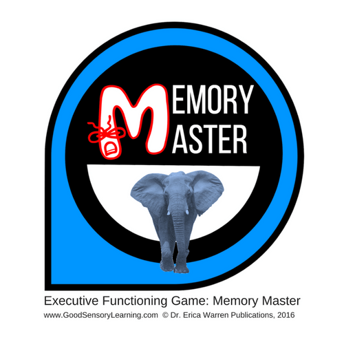 Cover image of the game memory master depicts an elephant in a blue circle