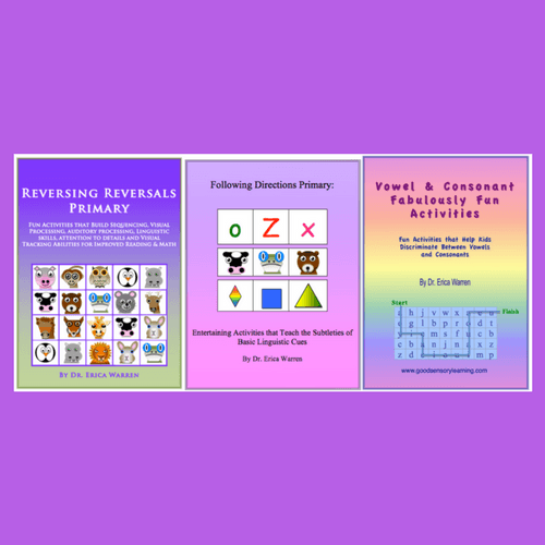 Collage of three publications that help foundational learning for elementary students