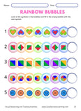 shapes in bubbles for reasoning activity