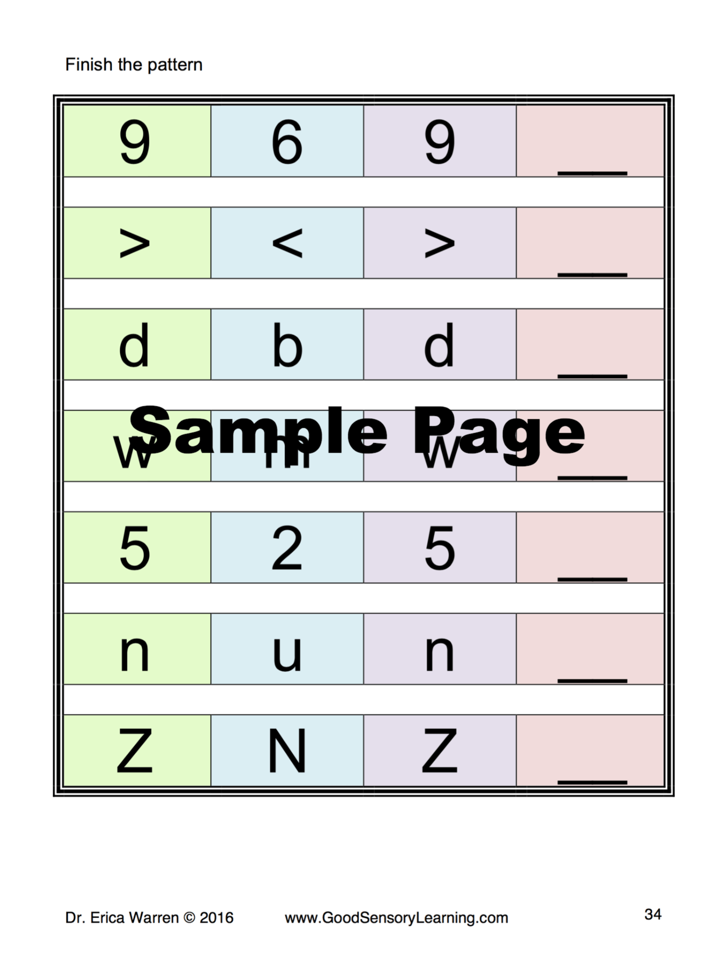 Reversing Reversals Beginners reversals activity