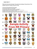 Sample visual tracking page of animals from reversing reversals primary