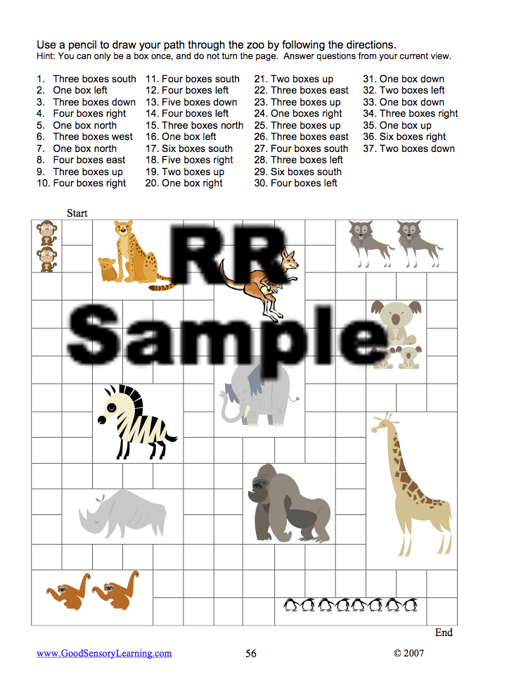 Fun animal zoo path maze from Reversing Reversals