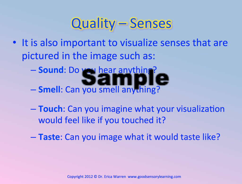 Teach students visualization skills | Good Sensory learning – Good ...
